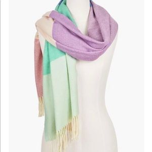 NWT Talbots Cozy Color-block scarf